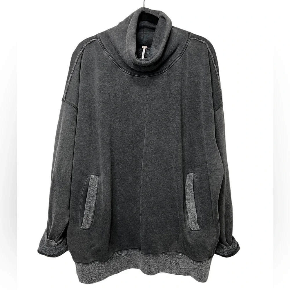 Free People Oversized Too Easy Tunic Sweatshirt Size XS